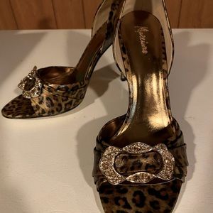 Women’s Marciano Gold Animal Stilettos Sz. 10